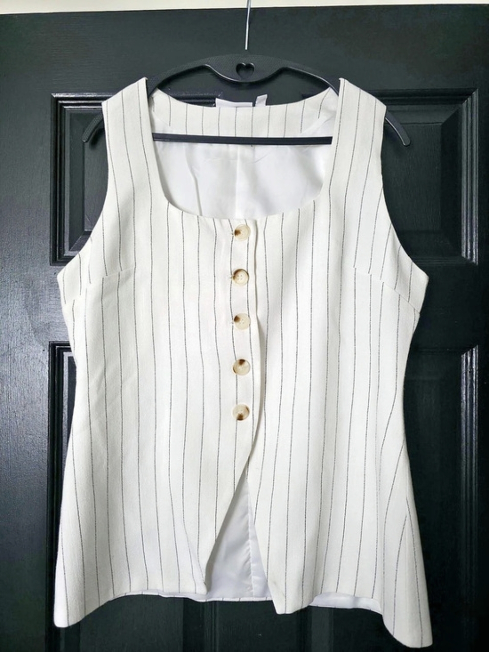 Willow & Root Pin-Striped Top – Size Large